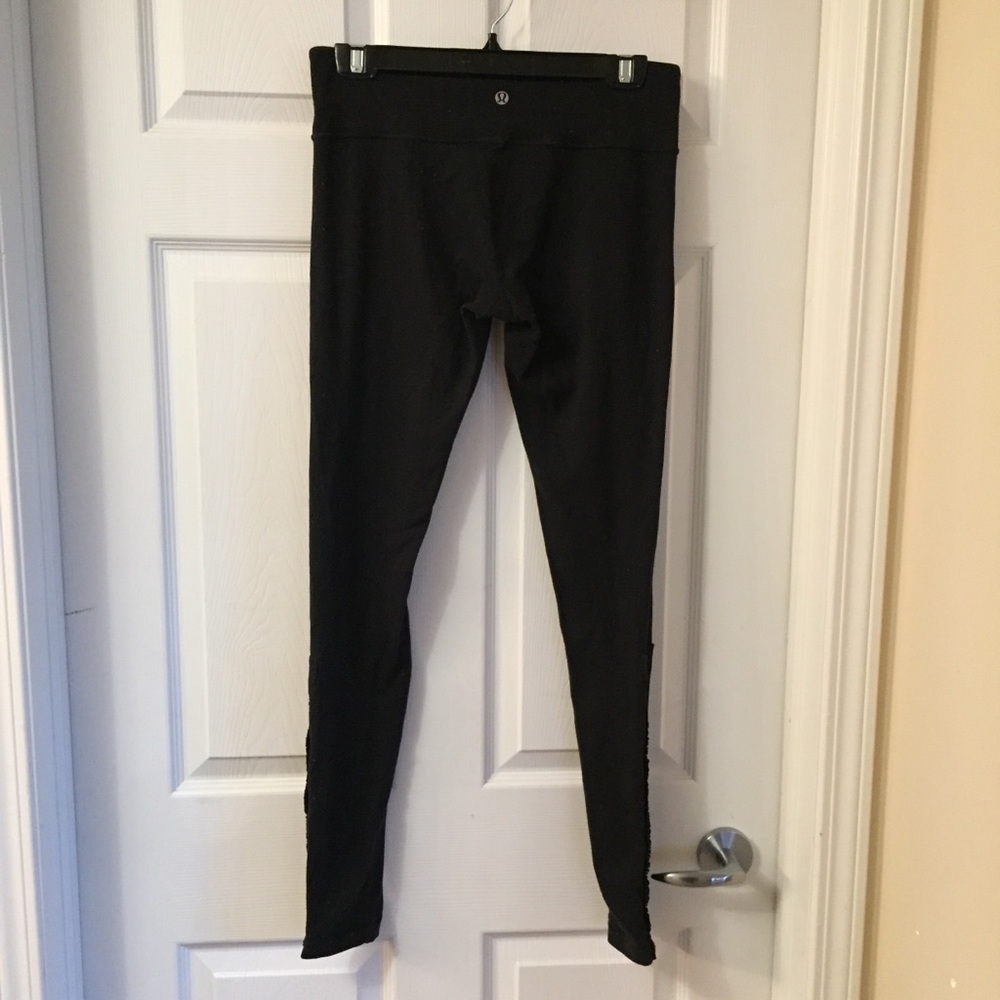 Lululemon Wunder Under Black Ruffle Style